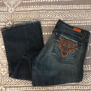 Bootcut embroidered denim J-11 EUC Plastic by Gly
